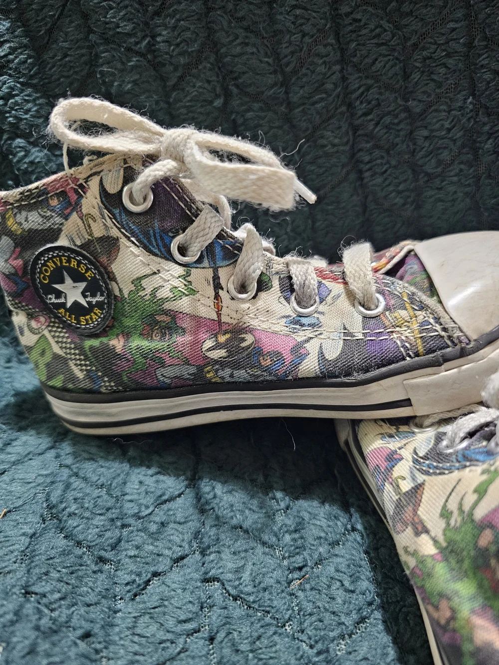 Converse Chuck Taylor All Star High-Top in Black, White, Green, Purple